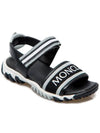 Kids Logo Embroidered Sandals Black 4L700 00 02SU0 998 - MONCLER - BALAAN 3