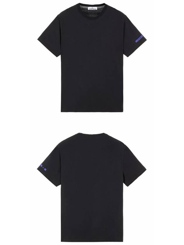 Micro Graphic Arm Logo Printing Short Sleeve T-Shirt  Black - STONE ISLAND - BALAAN 5