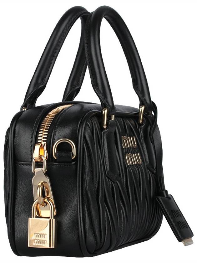 Matelasse Nappa Leather Tote Bag Black - MIU MIU - BALAAN 5