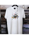 Cyclist Painting Cotton Short Sleeve T-Shirt White - PAUL SMITH - BALAAN 3