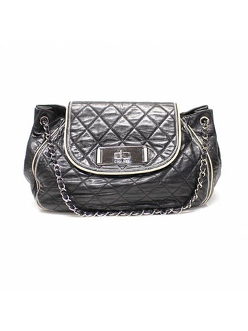 Women s Chanel A46046 Black Lambskin Quilted Silver Accordion Chain Shoulder Bag 12th gt Gangbuk used luxury goods - CHANEL - BALAAN 1