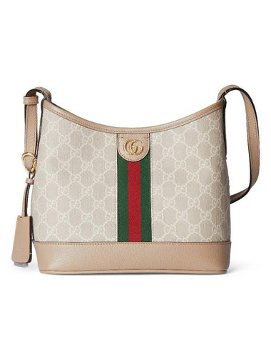 Ophidia GG Small Shoulder Bag Beige White - GUCCI - BALAAN 1