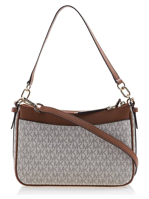 Jet Set Medium Logo Shoulder Bag Vanilla - MICHAEL KORS - BALAAN 4