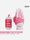 Golf Genuine GCR13001 Synthetic Leather Capsule Golf Gloves White & Pink 1 piece for left hand right hand - HONMA - BALAAN 3