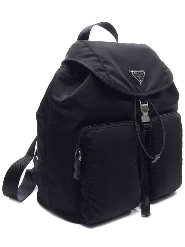 Nylon Triangle Logo Pocono Backpack Black - PRADA - BALAAN 4