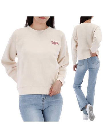 Handwriting Comfort Sweatshirt MW00314KM0307 FRESHCOTTON - MAISON KITSUNE - BALAAN 1