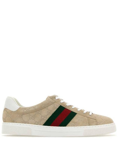 Web Ace GG Supreme Low Top Sneakers Beige Ebony - GUCCI - BALAAN 2