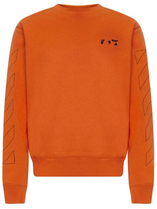 Logo Print Sweatshirt Orange - OFF WHITE - BALAAN.