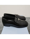 Brushed Leather Loafers Black - PRADA - BALAAN 4