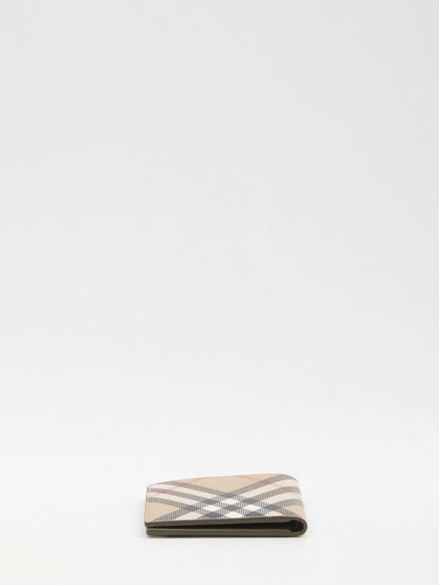 Check Half Wallet Beige - BURBERRY - BALAAN 4