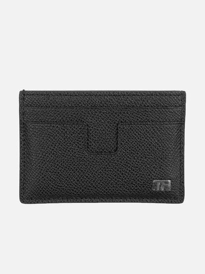 TF Logo Card Wallet Black - TOM FORD - BALAAN 2