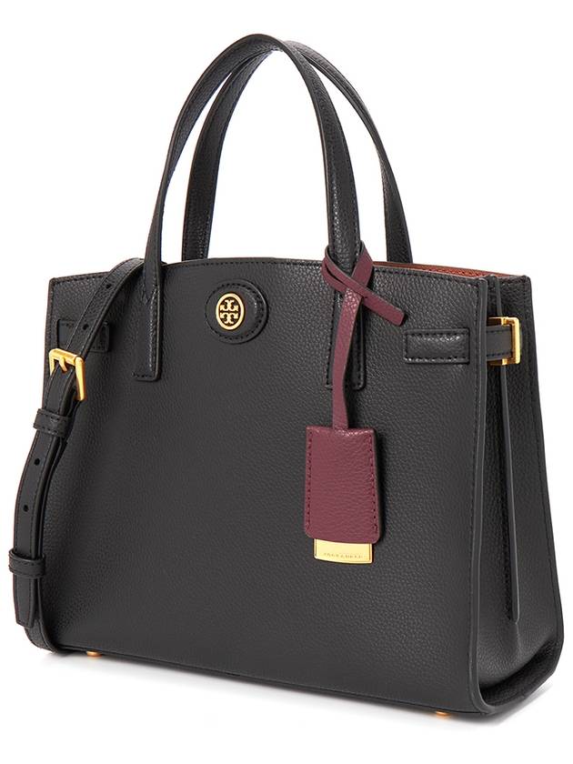 Robinson Small Tote Bag Black - TORY BURCH - BALAAN 3