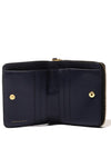 Robinson Leather Half Wallet Black - TORY BURCH - BALAAN 4