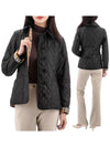 Diamond Quilted Thermoregulated Jacket Black - BURBERRY - BALAAN 2