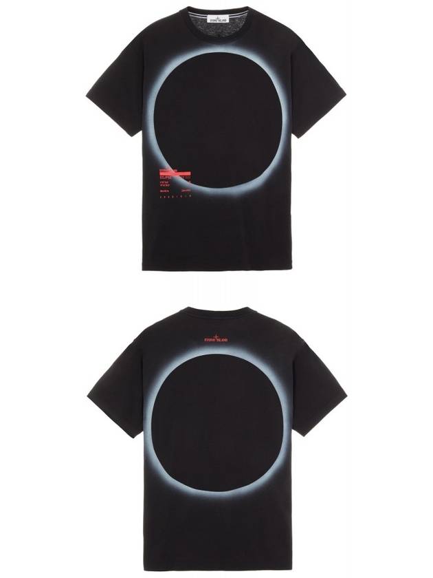 Eclipse Logo Short Sleeve T-Shirt Black - STONE ISLAND - BALAAN 5