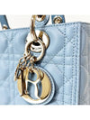 Lady Cannage Lambskin Medium Tote Bag Horizon Blue - DIOR - BALAAN 6