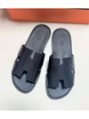 Izmir Calfskin Sandals Noir - HERMES - BALAAN 4