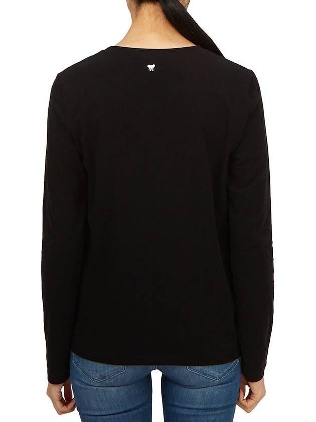 Siamese Long Sleeve T-Shirt Black - MAX MARA - BALAAN 4