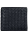 Men's Intrecciato Half Wallet Navy - BOTTEGA VENETA - BALAAN 2