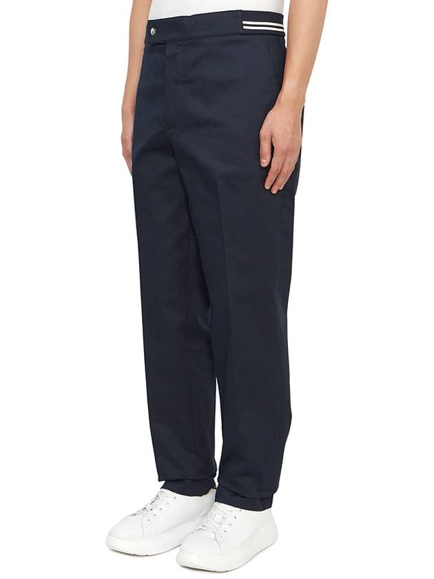 Logo Patch Straight Pants Navy - MONCLER - BALAAN 3