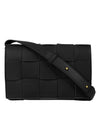 Large Intrecciato Cross Bag Black - BOTTEGA VENETA - BALAAN 1