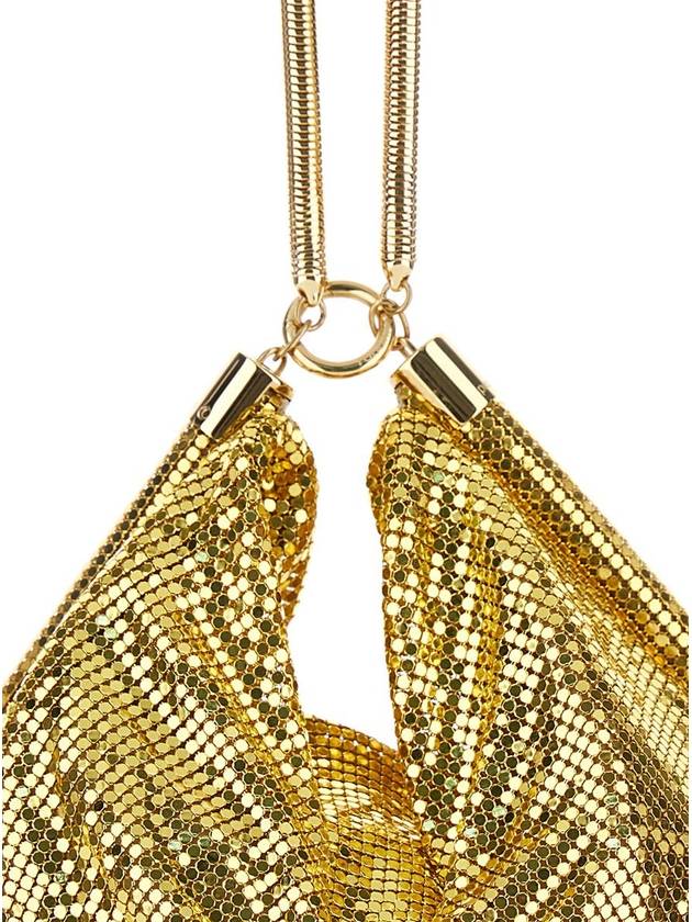 'Pixel' Gold Handbag In Metal Mesh Woman - PACO RABANNE - BALAAN 3