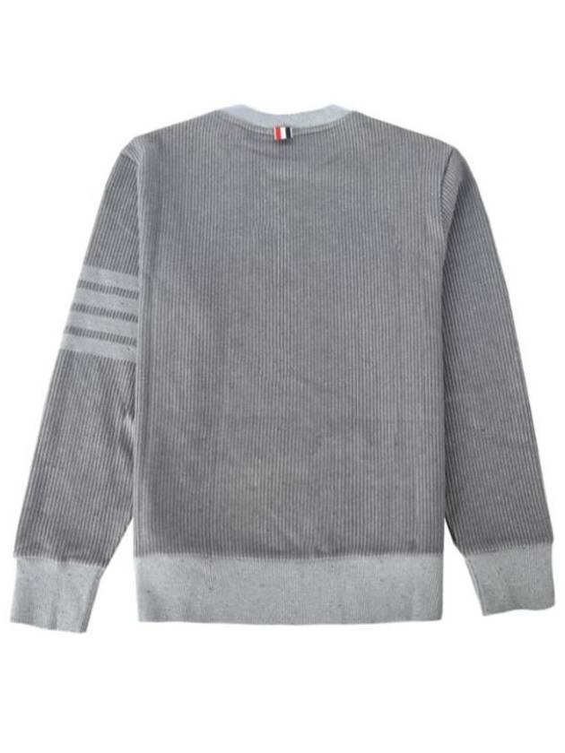 4 Bar Crew Neck Sweatshirt Grey - THOM BROWNE - BALAAN 3