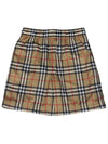 Kids Vintage Check Mesh Shorts Beige - BURBERRY - BALAAN 3