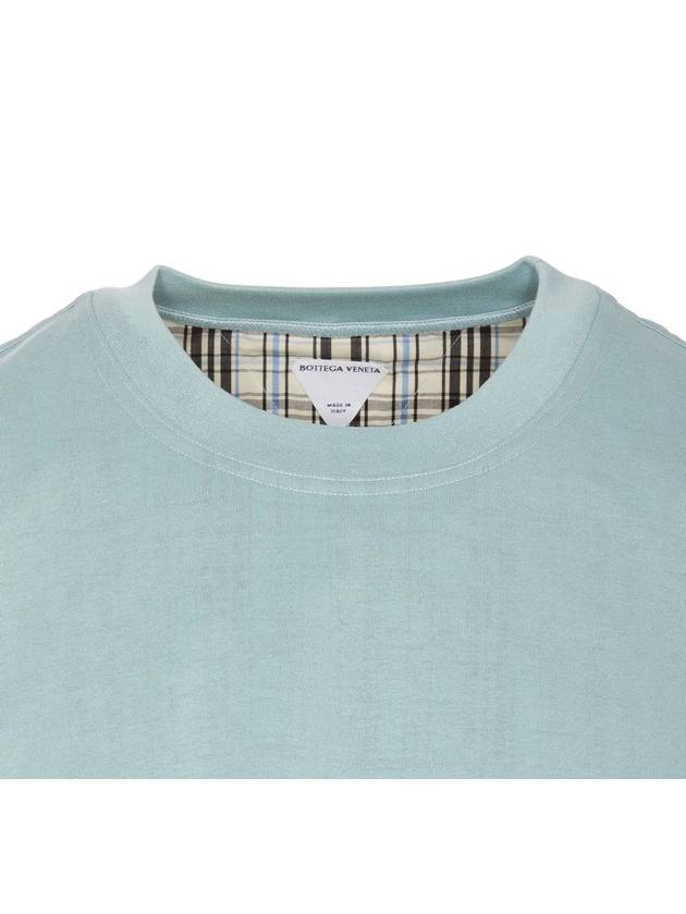 Double Layer Check Cotton T-Shirt 754683 V4KV03012 B0011165529 - BOTTEGA VENETA - BALAAN 5