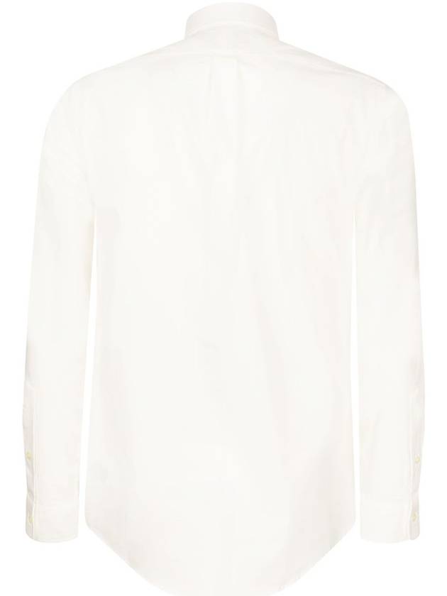 Embroidered Logo Pony Long Sleeve Shirt White - POLO RALPH LAUREN - BALAAN 3