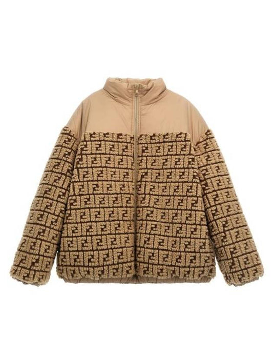 Kids Casual Jacket JUA177AOCDF1EPI Beige - FENDI - BALAAN 1