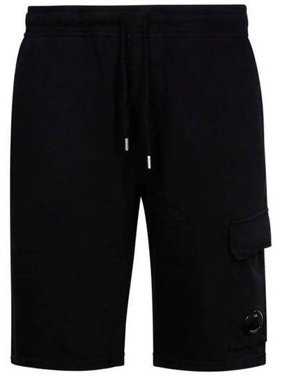 Light Fleece Utility Shorts Black - CP COMPANY - BALAAN 2