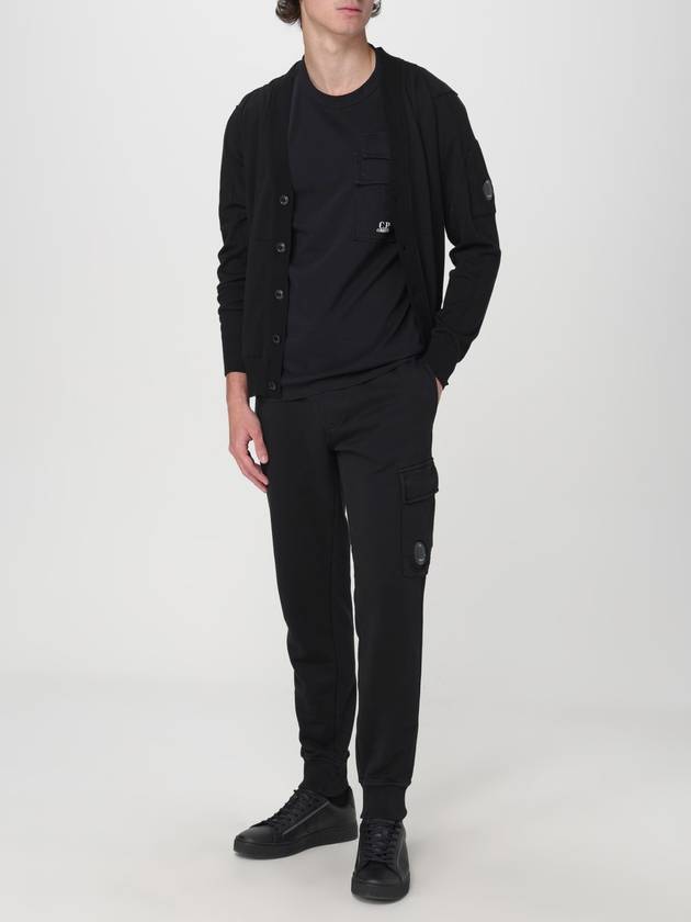 Lens Cotton Cardigan Black - CP COMPANY - BALAAN 4