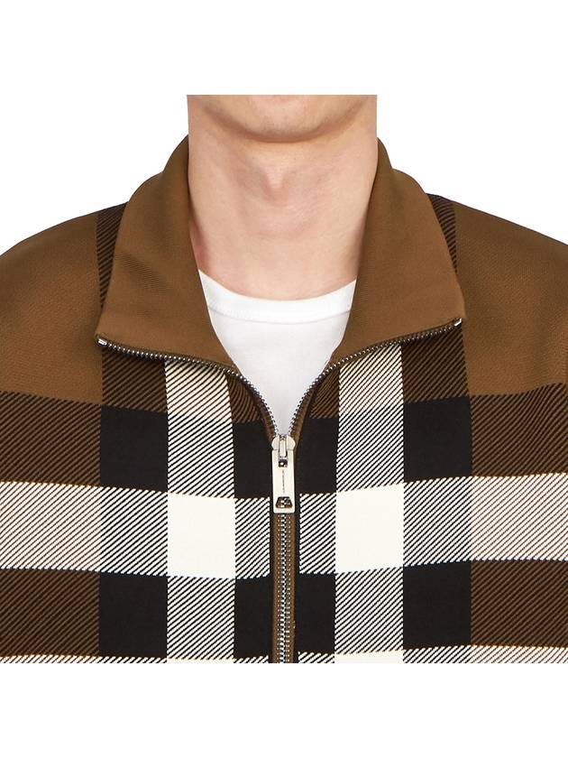 Check Bomber Jacket Brown - BURBERRY - BALAAN 9