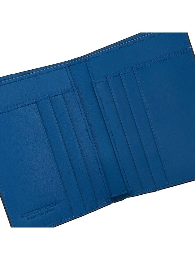 Intrecciato Flap Half Wallet Blue Charcoal - BOTTEGA VENETA - BALAAN 8