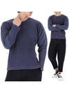 MC February Long Sleeve T-Shirt Blue Charcoal - ISSEY MIYAKE - BALAAN 2