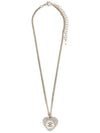 CC Heart Crystal Pendant Necklace Gold - CHANEL - BALAAN 1