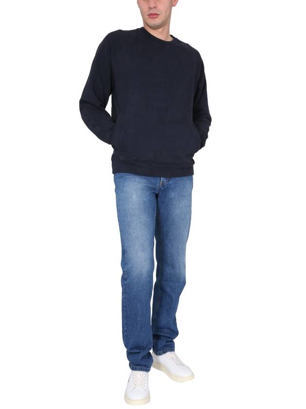 Men's Felpa Chiusa Girocollo Sweatshirt Navy - TEN C - BALAAN 3