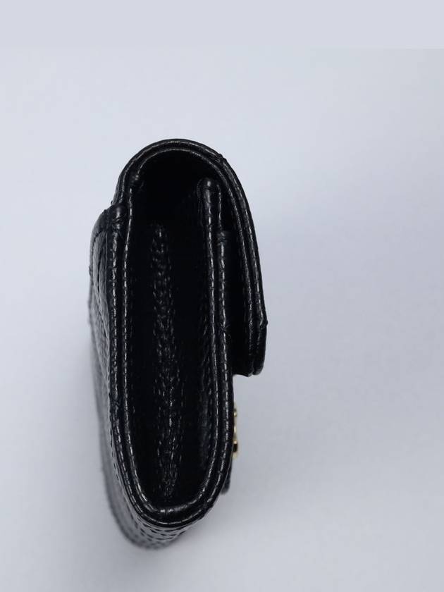 Classic Grained Calfskin Card Wallet Black - CHANEL - BALAAN 6