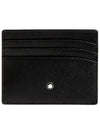 Logo Leather Card Wallet Black - MONTBLANC - BALAAN 2