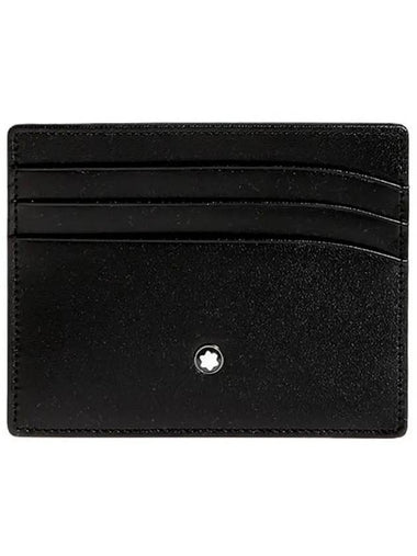 Logo Leather Card Wallet Black - MONTBLANC - BALAAN 1