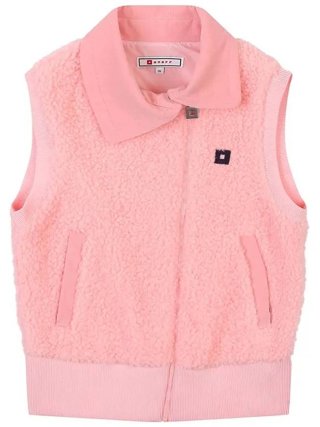 Golfwear Women's Boapolis Shearling Vest Pink - ONOFF - BALAAN 2