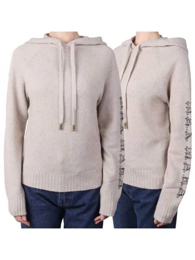 Women s Ananas Knit Hoodie Beige 002 270419 1119189 - MAX MARA - BALAAN 1