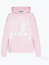 Women's Logo Print Organic Cotton Hoodie Pink - GANNI - BALAAN 2