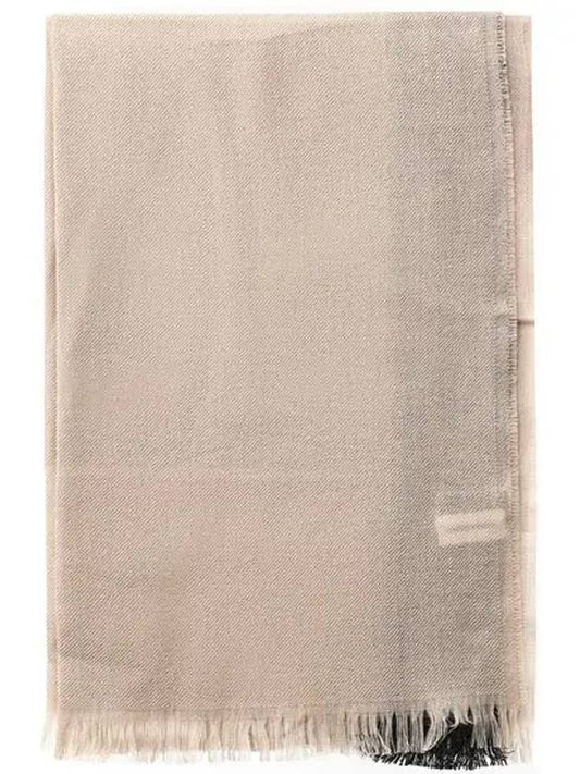 Ferragamo Logo Scarf 190 Beige 520094 762293 - SALVATORE FERRAGAMO - BALAAN 2