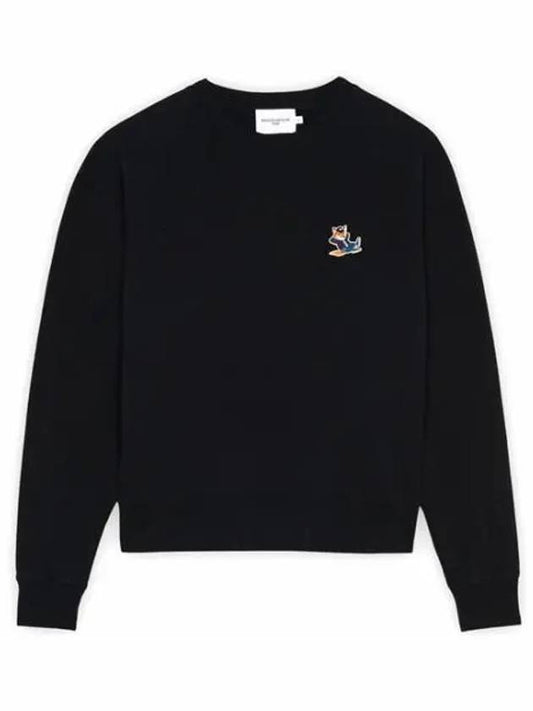 Dressed Fox Patch Sweatshirt Black - MAISON KITSUNE - BALAAN 2