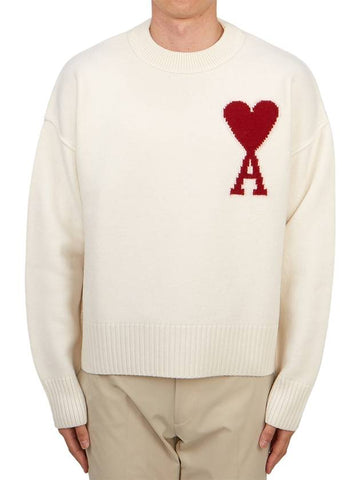 Big heart knit BFUKS006 018 154 Unisex 026 - AMI - BALAAN 1