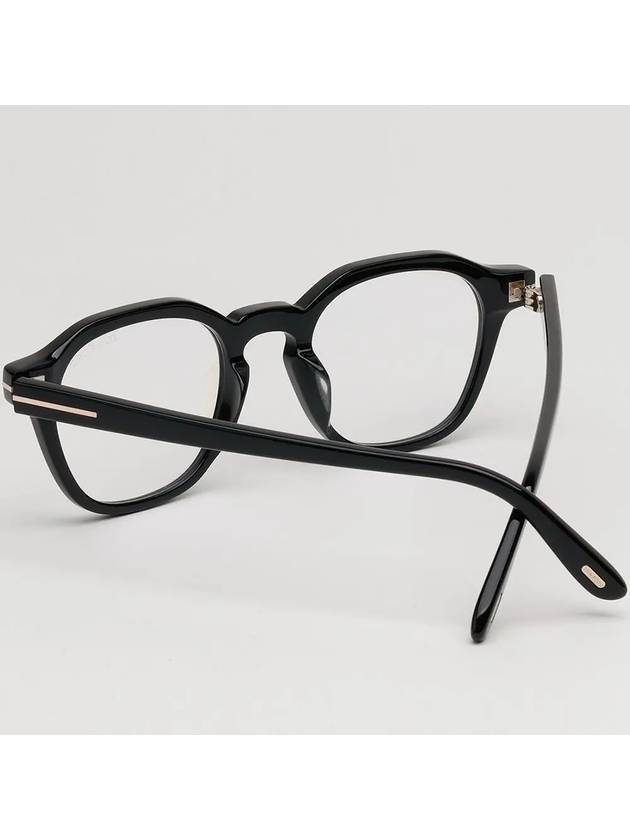 Blue light blocking glasses frame TF6013KB 001 square black horn rim Asian fit expert - TOM FORD - BALAAN 4