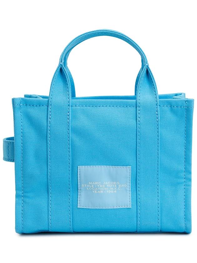 Logo Small Canvas Tote Bag Blue - MARC JACOBS - BALAAN 4