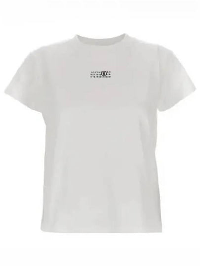 Logo Cotton Jersey Short Sleeve T-Shirt White - MAISON MARGIELA - BALAAN 2